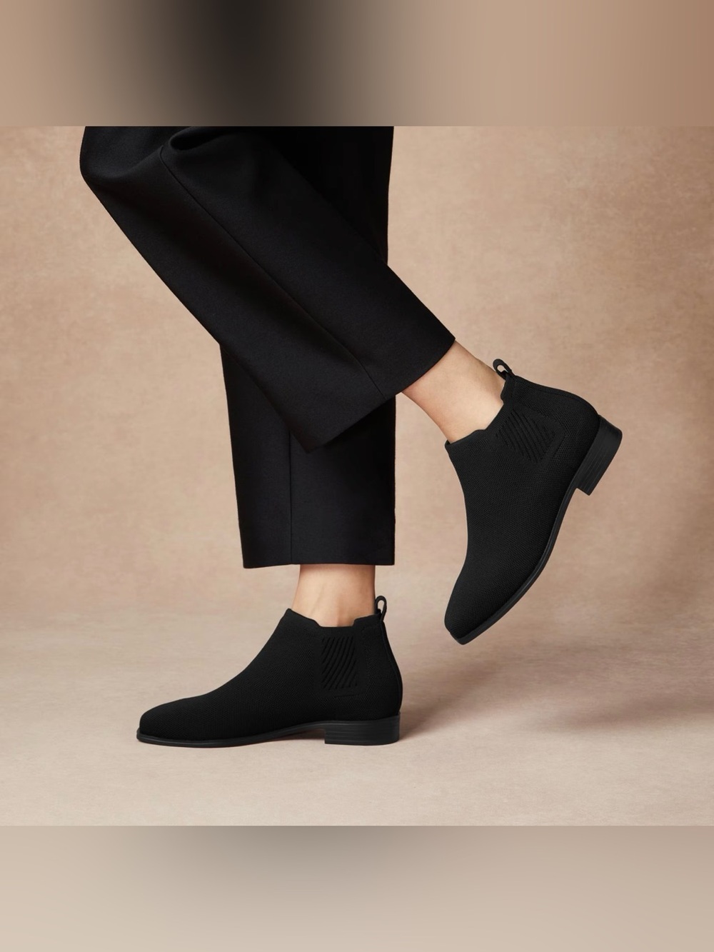Square-Toe Water-Repellent Ankle Boots (Ryan Pro) 40 US 10